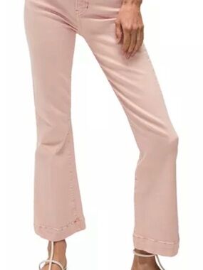 Veronica Beard Jeans Carson Ankle Flare Pink